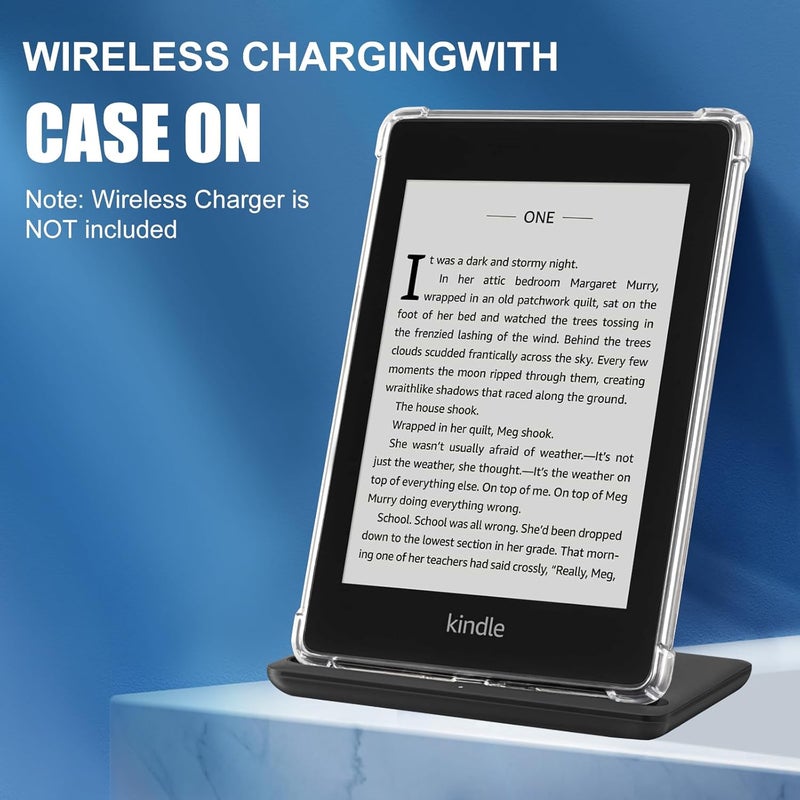 CoBak Clear Case for Kindle Paperwhite 10th Generation 6'' and Signature Edition 2018 Released,Shockproof Ligthwheight Slim Soft TPU Back Cover-Clear - Image 5